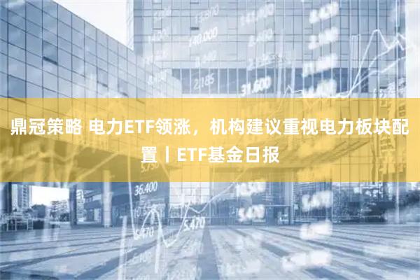 鼎冠策略 电力ETF领涨，机构建议重视电力板块配置丨ETF基金日报